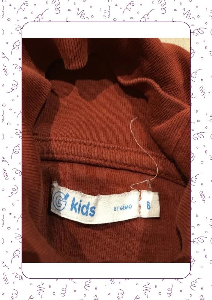 T-shirt col roulé rouille gemo - photo numéro 3