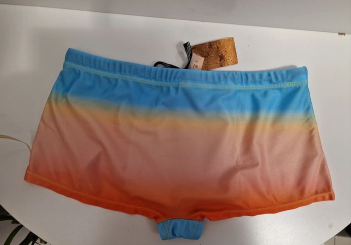 Maillot De Bain Dégradé Bleu Clair Jaune Orange Taille S - photo numéro 13