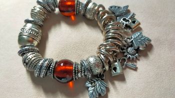 Bracelet bohème argenté - Collection Sable & Ébène