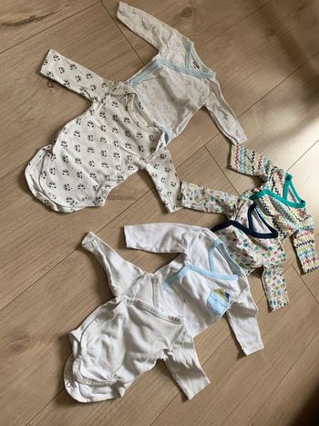 Lot de 6 bodys manche longue garçon