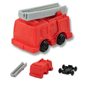 Gomme camion de pompier Iwako Neuf