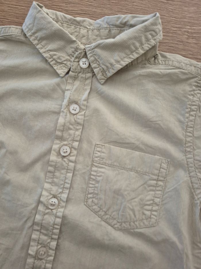 Chemise beige à rayures Tissaia 24 mois - photo numéro 2