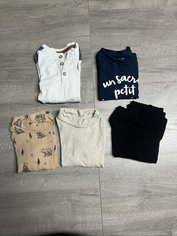 Lot haut bébé garçon