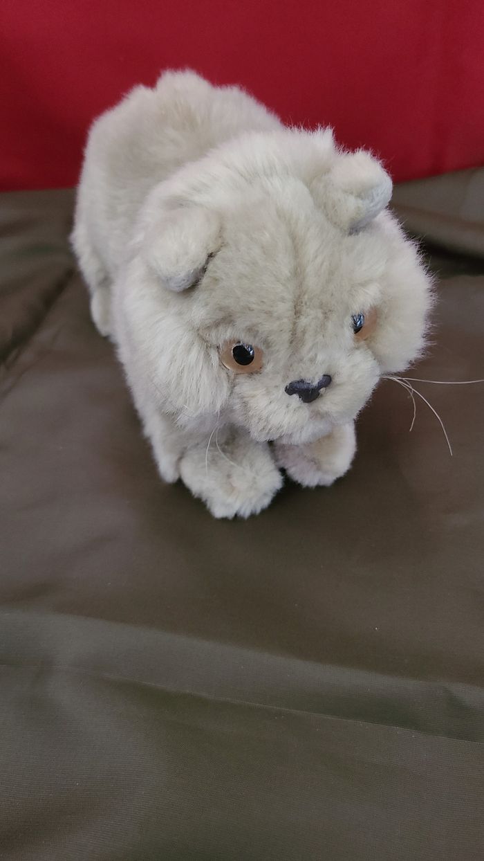 Peluche Chat Persan couché playkids