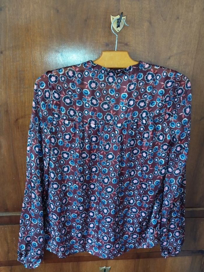 🌷 Blouse fleurie - bordeaux - Taille XS - Kiabi 🌷 - photo numéro 3
