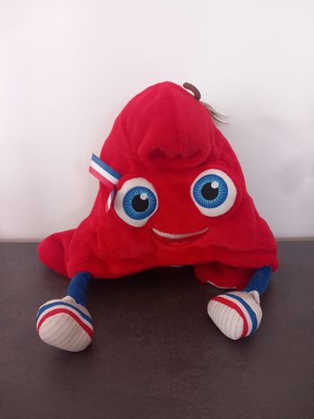 Bonnet mascotte rembourré phryge JO 2025 Paris neuve