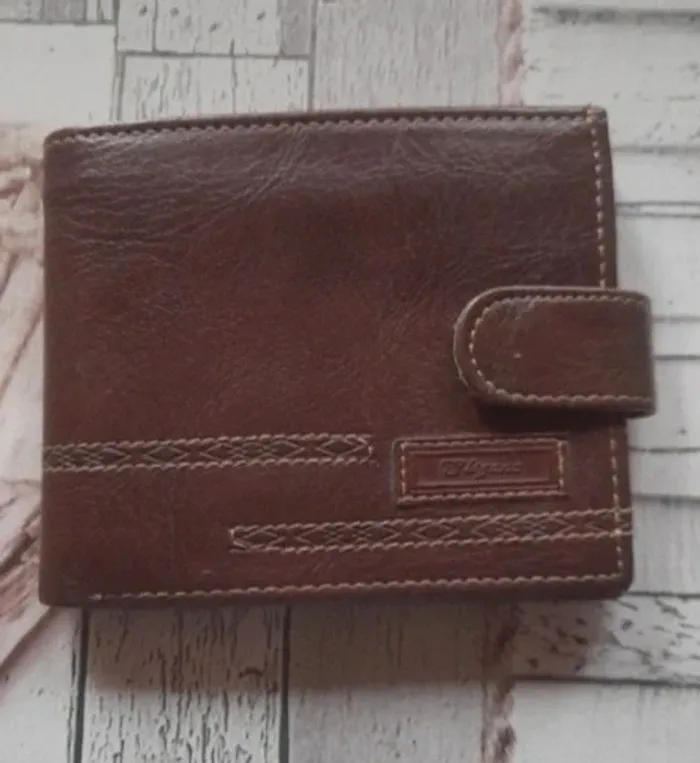 Portefeuille marron 10X12 cm