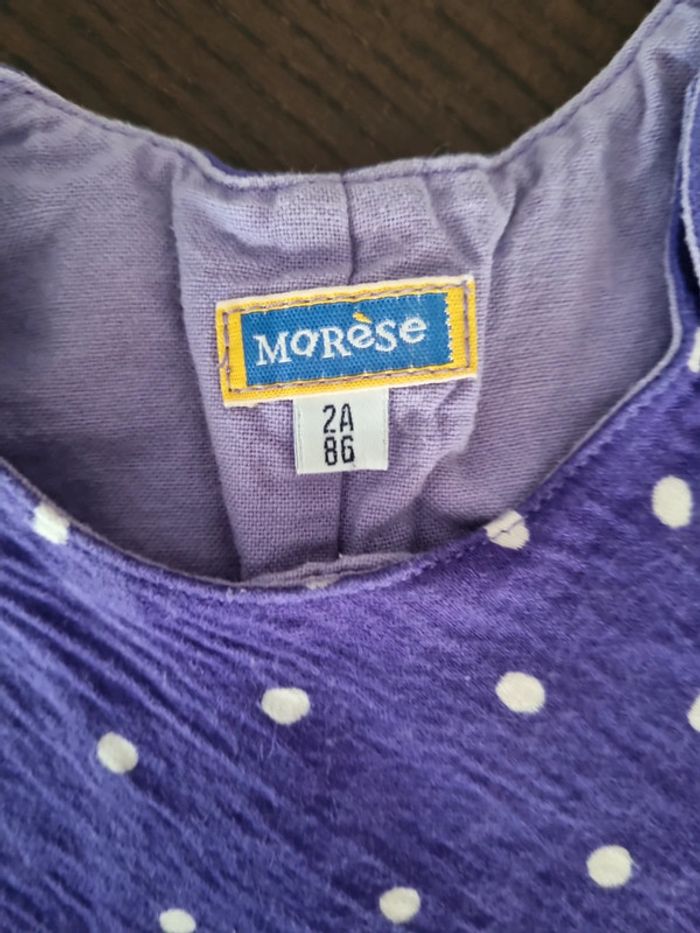 Robe violette à poids marese 2 ans très bon état doublée - photo numéro 3