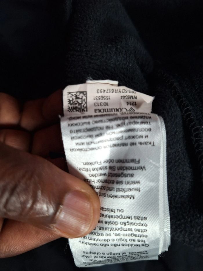 Veste columbia mi saison – homme noir - brodé - taille L (508) - photo numéro 11