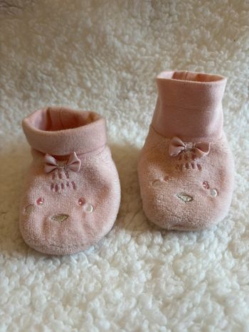 Chausson chaussette rose