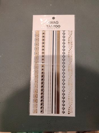 Plaquette de tatouage temporaire