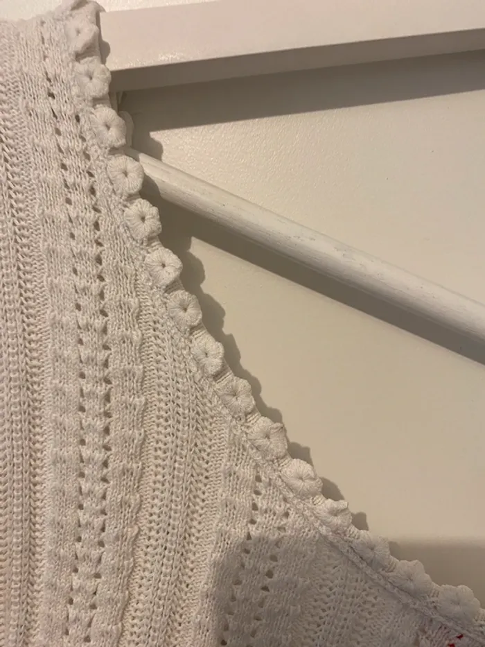 Pull blanc ajouré - photo numéro 6