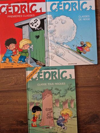 Lot  de  3 bandes dessinées  Cédric