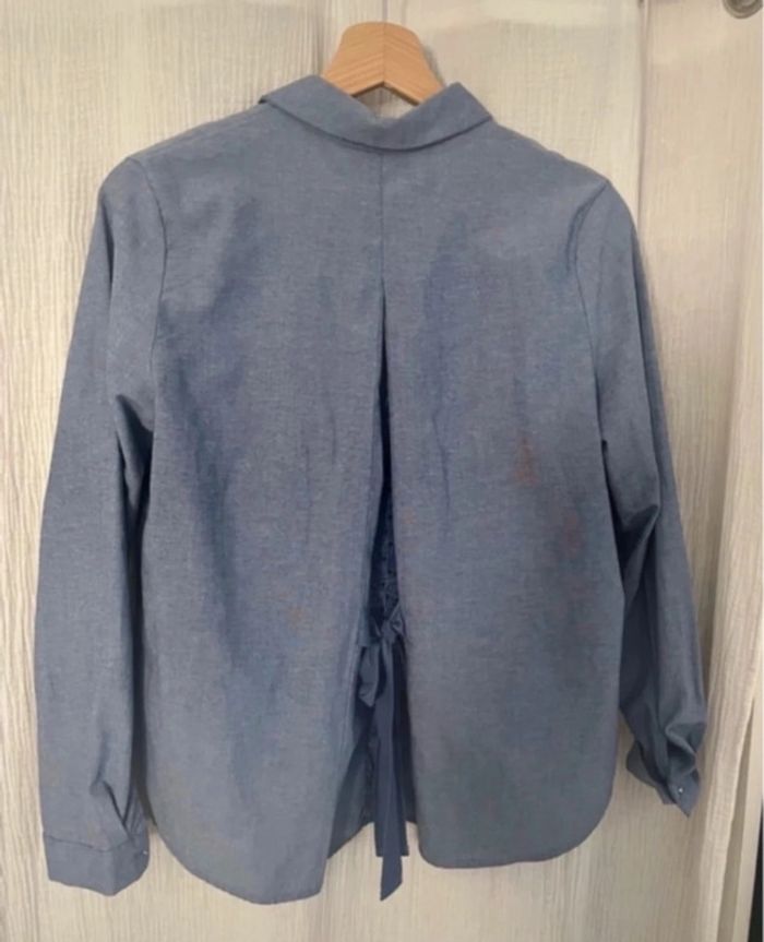 Chemise bleu jean Grace & Mila 36 S - photo numéro 9