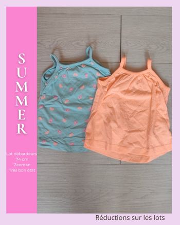 ✨ Lot de Débardeurs Été – Zeeman ✨