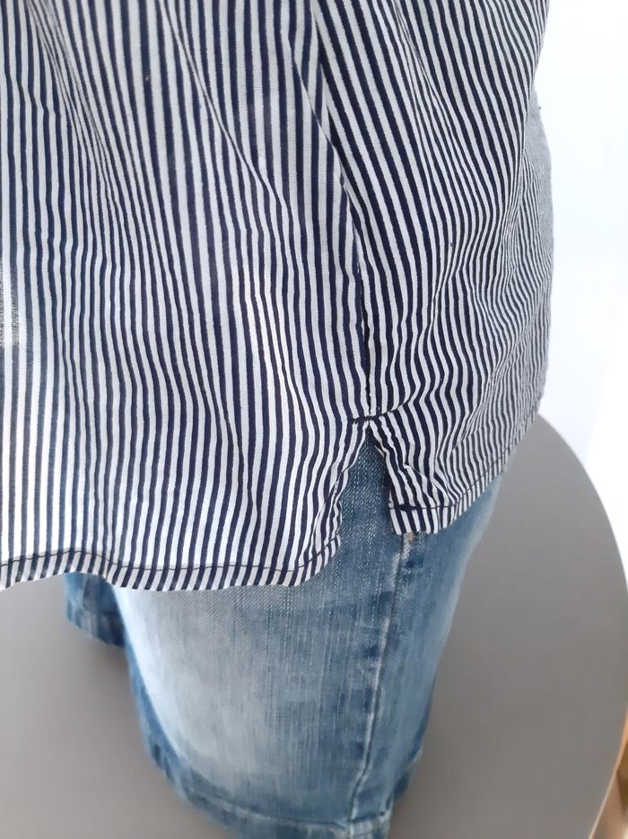 Tunique rayée bleue et blanche H&M taille 38 - photo numéro 4