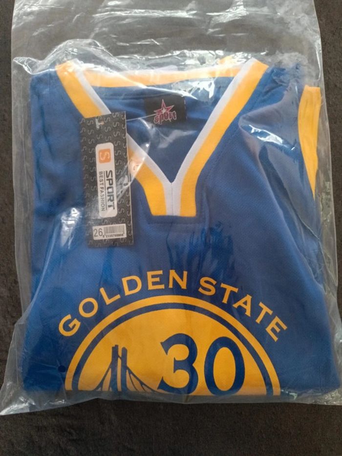 Tenue NBA golden state warriors Stephen Curry bleu t.26 - photo numéro 5