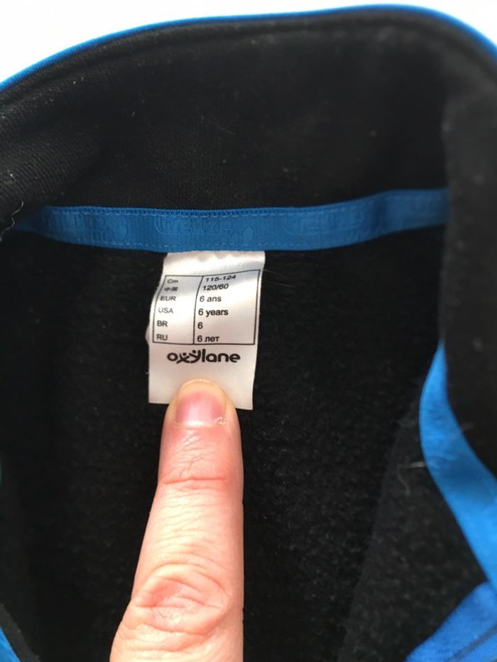 Sous-pull polaire enfant 6 ans noir Wed’ze - photo numéro 4