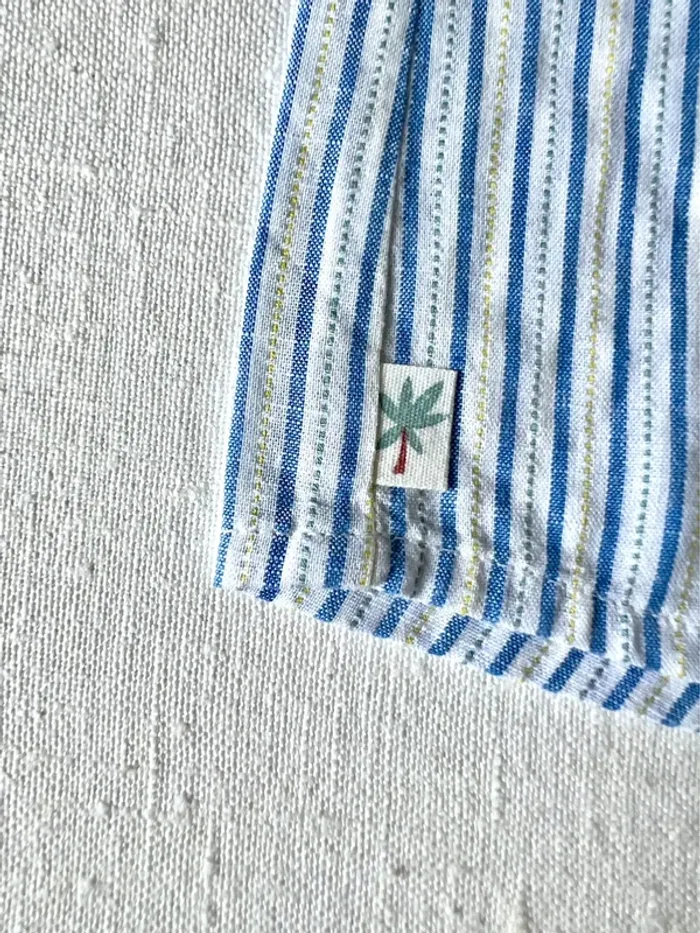 Ensemble été 3 pièces - short, chemise, gilet Sergent Major 24 mois – Lin & coton – Élément brodé - photo numéro 4