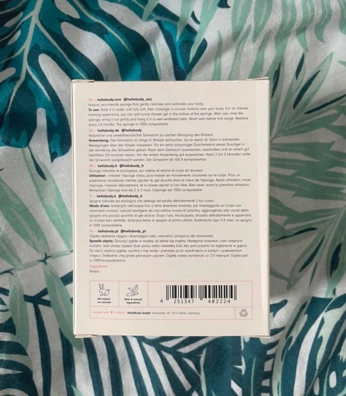 Body konjac : éponge nettoyante corps - photo numéro 2
