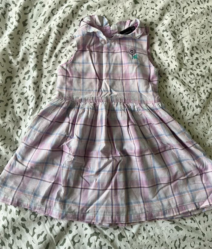 Robe à carreaux Rose