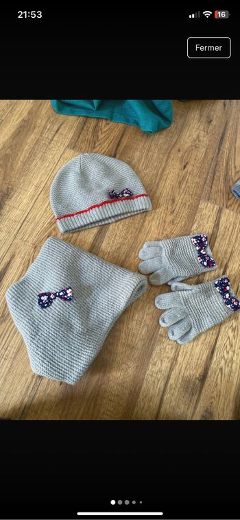 Ensemble bonnet gants snood sergent major T2 53 cm