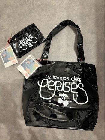 Ensemble sac et pochette le temps des cerises