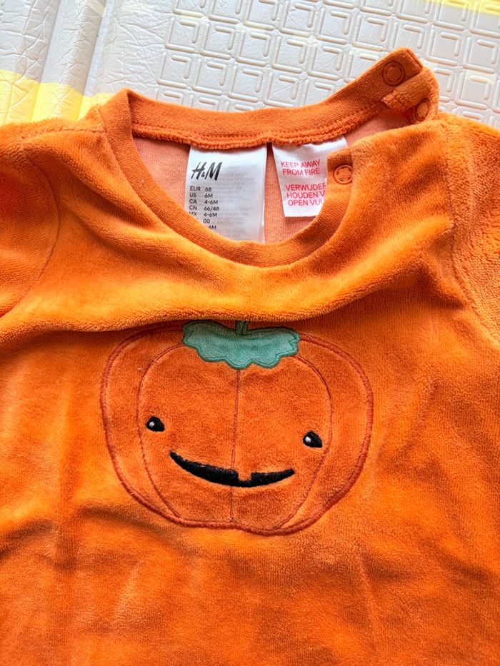 Pyjama velours Citrouille