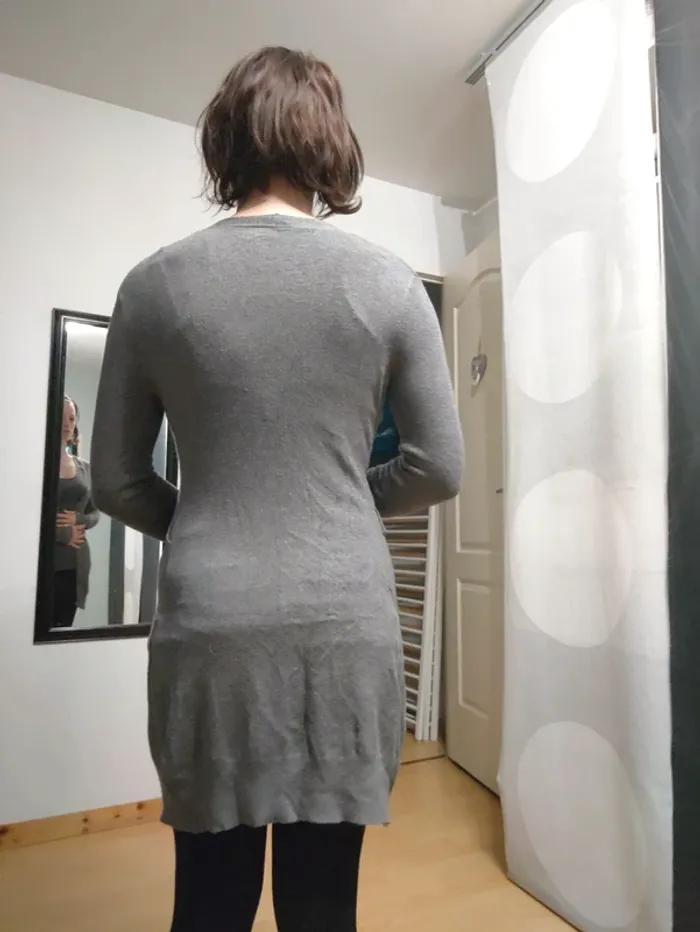 Veste longue grise - photo numéro 2
