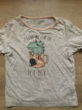 T-shirt fille manches longues in extenso 4 ans