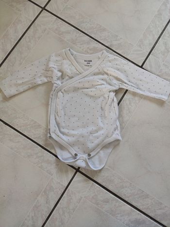 Body blanc Kiabi 3 mois