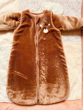 Gigoteuse ours à manches 0-6 M