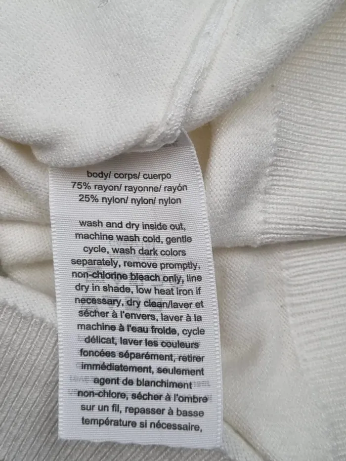 Pull col roulé Tommy Hilfiger blanc, L Femme - photo numéro 6