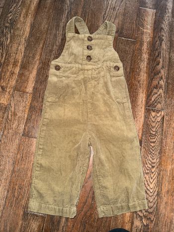 Salopette velour bonton 6 mois