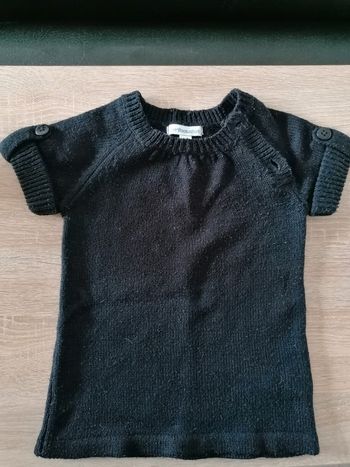 Robe pull noir vertbaudet 12 mois