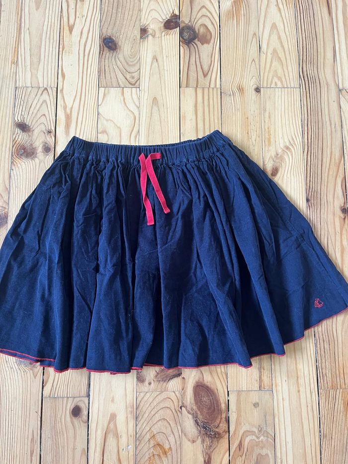 Jupe velours marine Petit Bateau 10 ans