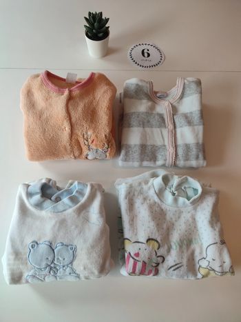 Lot de 4 pyjamas 6 mois
