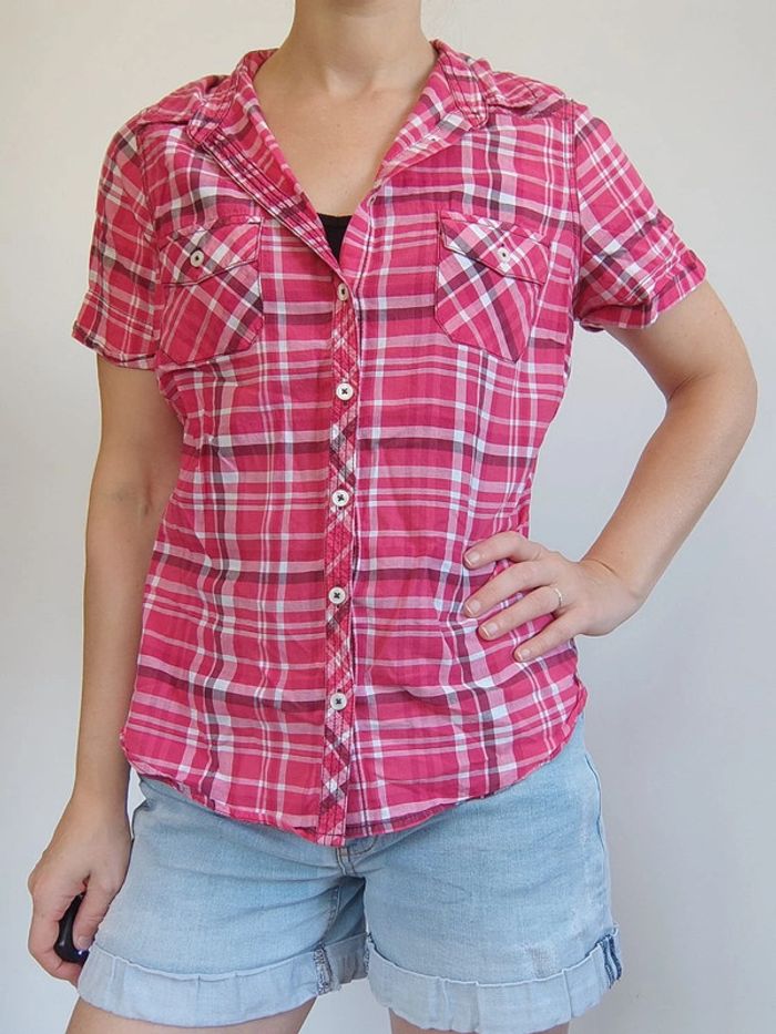 Kiabi Chemise à carreaux rose – Taille 40 – Très bon état - photo numéro 8