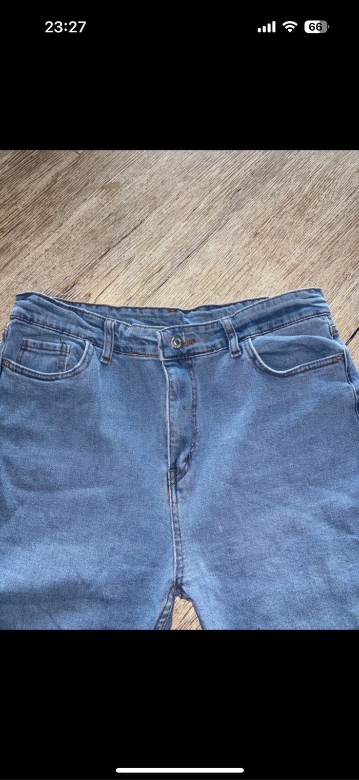 Jeans taille haute coupe droite - photo numéro 3