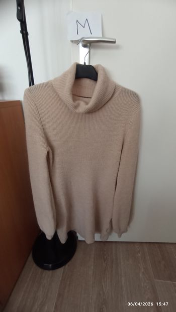 Pull femme beige M