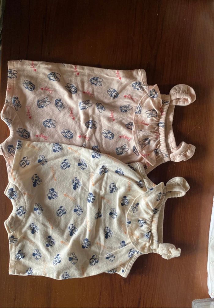đ¶ Lot de 2 barboteuses bĂ©bĂ© fille â 1 mois đžâš