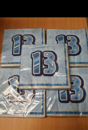 Serviettes anniversaire