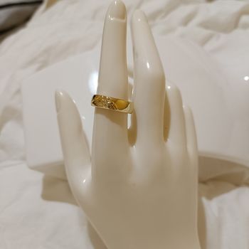 Bague femme en cuivre doré