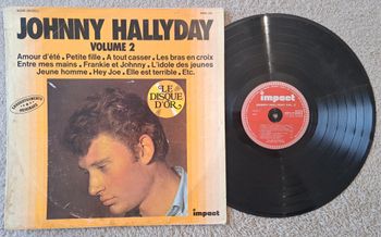 💿 Disque vinyle 33 tours 33T Johnny Hallyday Le disque d'or volume 2