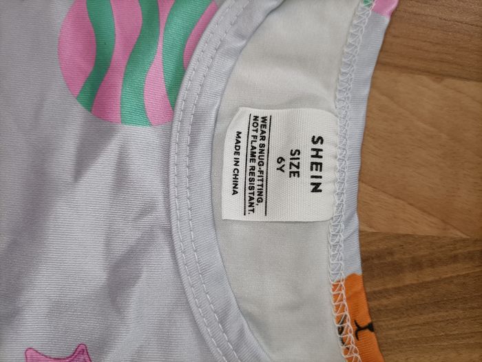 Ensemble pyjama 6 ans shein animaux de la mer violet - photo numéro 6