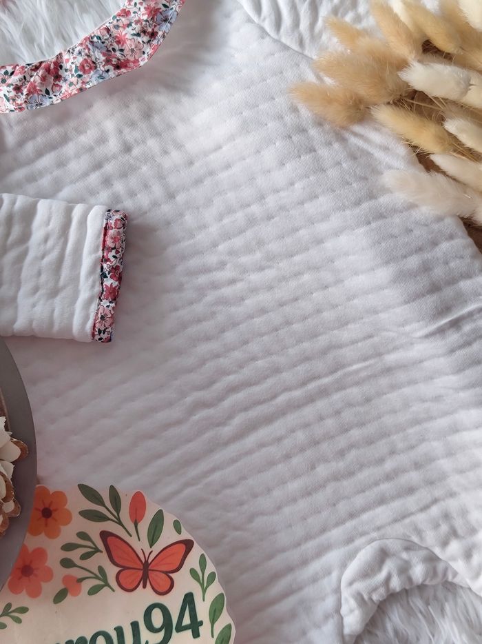 Pyjama molleton fleuri sergent major fille 3 mois 🎀 - photo numéro 6