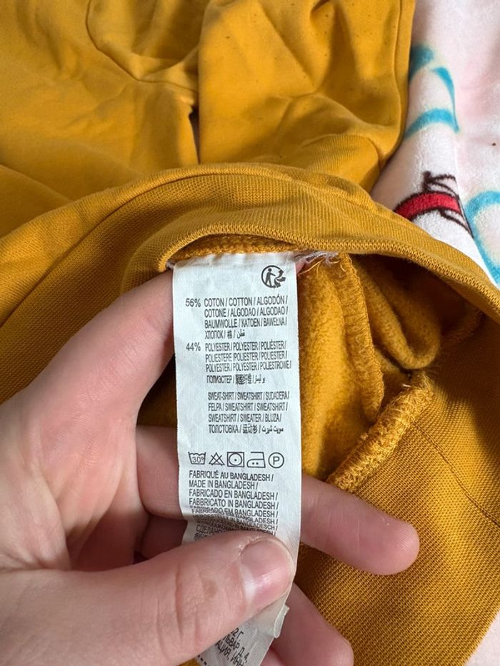 Sweat jaune taille S - photo numéro 7