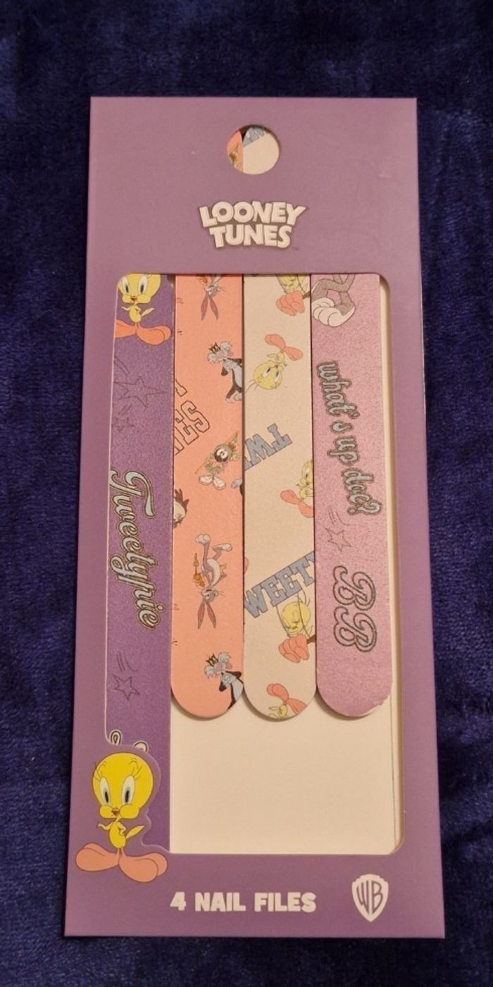 Lot de 4 limes à ongles Looney tunes - photo numéro 2