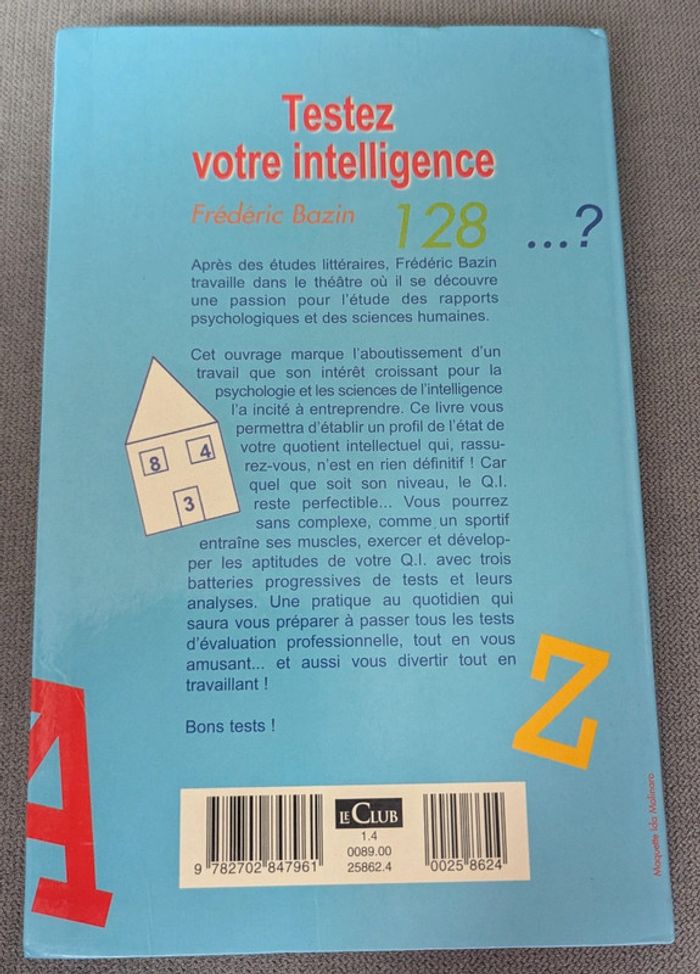 Livre testez votre intelligence - photo numéro 2