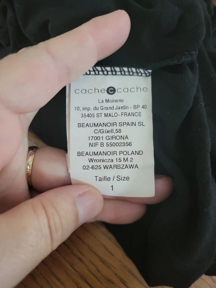 Cache cache débardeur noir Taille 1 36 S - photo numéro 4